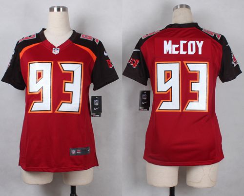 Nike Buccaneers #93 Gerald McCoy Red Team Color Women's Stitched NFL New Elite Jersey